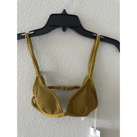 Good American Always Fits Triangle Top Dirty Olive Textured - Picture 4 of 8
